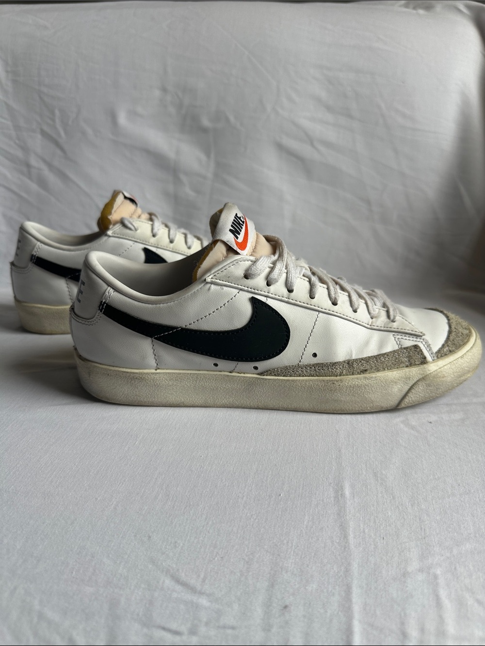 Nike Blazer Low '77 Vintage White Black Suede Men's size 9